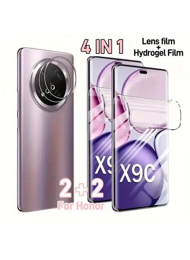 Honor X7c 4 In 1 2 2 HD Hydrogel And Lens Film Full Coverage Screen Protector - Image 1
